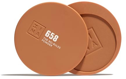 3INA MAKEUP - The No-Rules Powder 658 - Arena - Polvo Compacto 3 en 1 Arena Ojos Labios y Mejillas con Ácido Hialurónico y Ceramidas - Polvos Fórmula Ligera - Vegan - Cruelty Free