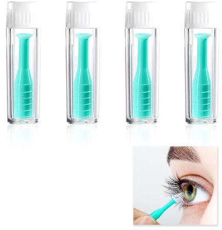 Set di 4 Applicatore Lenti a Contatto, Ventosa per Lenti a Contatto, Inseritori e Rimuovi Lenti a Contatto in Silicone, Applicatori per Lenti Rigide e Morbide, Ideale per Viaggio, Lavoro e Casa
