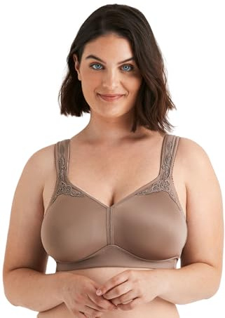 MISS MARY OF SWEDEN Reggiseno T-Shirt Smoothly – Senza Ferretto, Coppa Piena, Spalline Imbottite Regolabili, Comfort Quotidiano Donna 6c Marrone