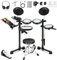 CAHAYA Electric Drum Sets mit Trommelhocker: Tragbares Elektronische Schlagzeug Kit mit leisen Mesh-Pads für Kinder-Anfänger, E-Drum Sets mit 350 Sounds Unterstützt Kopfhörer