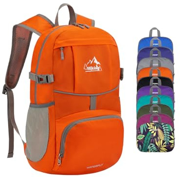 Waterfly Foldable Lightweight Hiking Backpack: 25L Packable Rucksack | Walking, Travel, Camping, Outdoor, Men Women
