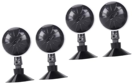 Toyvian 4 Pezzi Bubble Disco Pietra aeratore per Acquario Aria Bolla Kit minuscolo Liner Piscina Pietra Aerea di per Serbatoio di Pesce a Bolle Nero