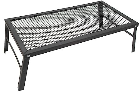 PNAJFUEL Folding Campfire Grill Heavy Duty Iron Portable Camp Fire Cooking Rack Outdoor Barbecue