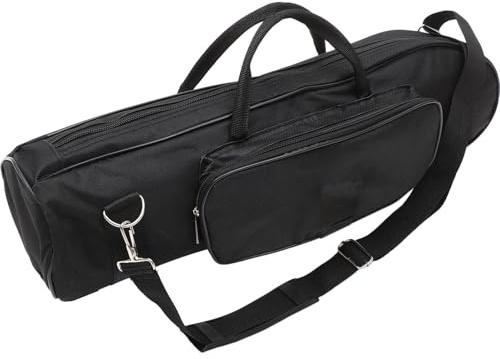 TOYZFRIENDY Borsa per Tromba Portatile Oxford Spesso Tracolla Laterale, Interno in Cotone Imbottito, Tasca Porta Accessori e Cerniera Resistente per Trasporto Strumenti Musicali