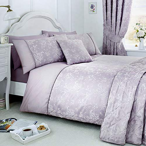 Serene - Jasmine - Easy Care Duvet Cover Set | King Size | Lavender Bedding