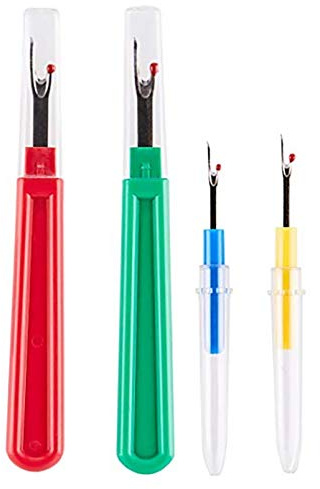 4 Pieces Seam Rippers Sewing Stitch Thread Unpicker for Quick Unpick Sewing (4Pcs Seam Ripper)