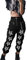 XKBHYD Damen Schwarz und Weiß Multi-Pocket Cargohose Jogginghose Gerades Bein Hose Halloween Hose, 5-schwarz