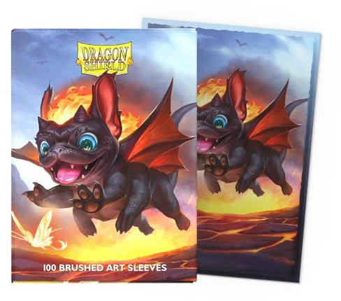 Dragon Shield | Brushed Art Sleeves | Spirit Animals – Wufdragon | 100 CT - Smooth & Tough Premium TCG Sleeves | Compatible with Pokemon, Flesh & Blood, One Piece & Magic the Gathering