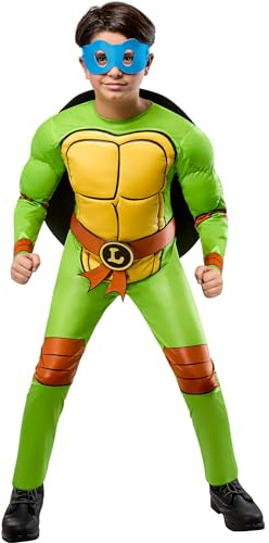Rubies Official Teenage Mutant Ninja Turtle 4 in 1 Child Costume, Kids Fancy Dress, 5-6 Years Halloween