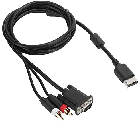 Kelawoly VGA-kabel med Ljudadapter, OFC VGA High Definition-kabel 1,8 M för
