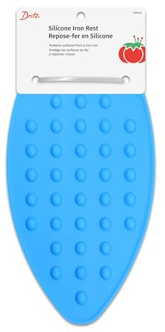 Dritz Clothing Care 82444 Silicone Iron Rest , Blue, 5-3/4 x 11 (14.6 cm x 27.9 cm)
