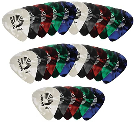 Planet Waves 1CAP4-25 Pearl Pack de 25 Médiators Moyen