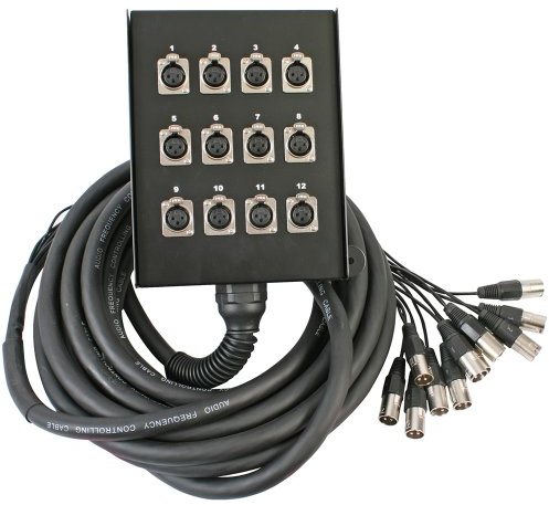 kenable Pulse XLR 12 Manera Multicore Tablado o Theatre Caja Telar Snake Cable 30 m [30 Metros]