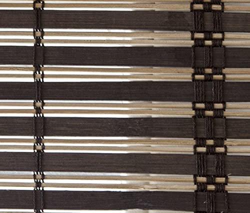 VERDELOOK Africa, Tapparella in Listelli di Bamboo, 100x160 cm, Marrone Scuro