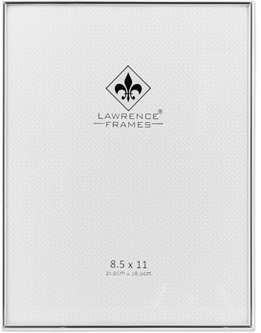 Lawrence Frames 650081 Silver Metal 8-1/2 x 11-Inch Picture Frame