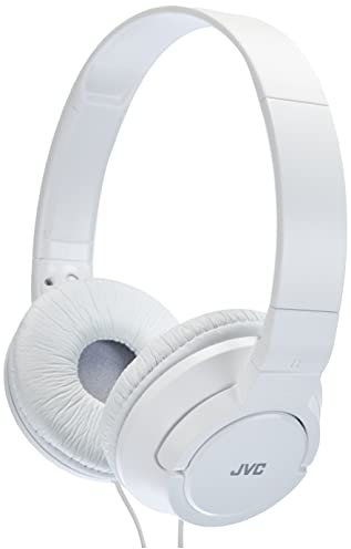 JVC HA-S180-W-E - Auriculares de Diadema Cerrados con Cable de 1,2m, Blanco