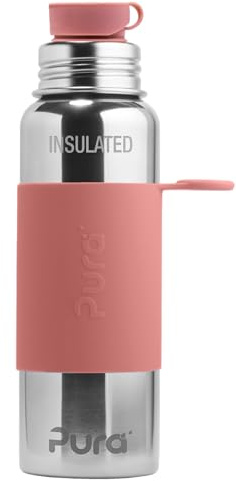 Pura Isolierflasche aus Edelstahl, 650 ml, Rot