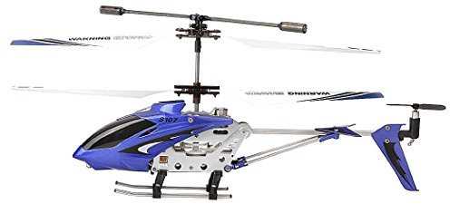 Syma S107G 3.5 Channel 3CH Mini Metal Remote Control RC Helicopter Blue