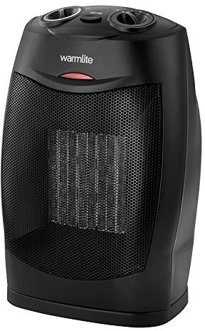 Warmlite WL44004DT Portable Flat Fan Heater with 2 Heat Settings and Overheat Protection, 2000W, White
