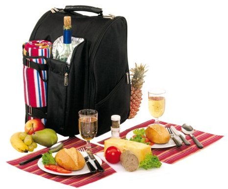 Topico picknickryggsäck DIABOLO, röd/svart, Röd/svart, picknickryggsäck
