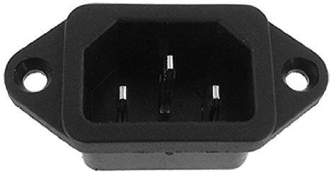 Sourcingmap - Spina maschio a 3 terminali IEC 320 C14, pannello PCB con connettore della presa di alimentazione CA da 250V - 10A.