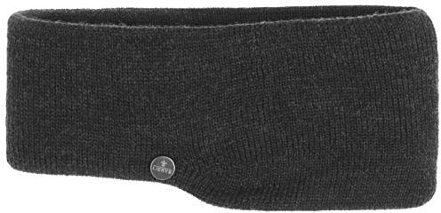 Lierys Bandeau Amparo en Laine Bandeau en Tricot rechauffe-Oreilles (Taille Unique - Anthracite)