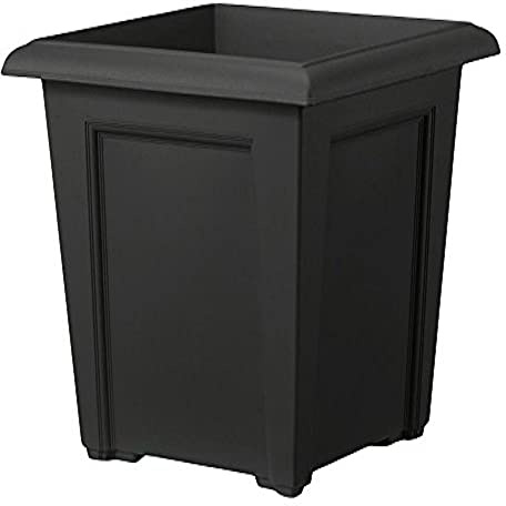 Stewart 9299005 40 cm Square Regency Planter - Black