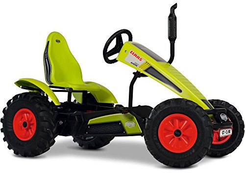 BERG XL CLAAS BFR‑3 Traktor Gokart | Pedal Tretauto im authentischen Bauernhof Look | BFR‑3 System mit 3 Gängen und Rückwärtsfahrt | Mitwachsender Sitz | Langlebiges Stahlrahmen