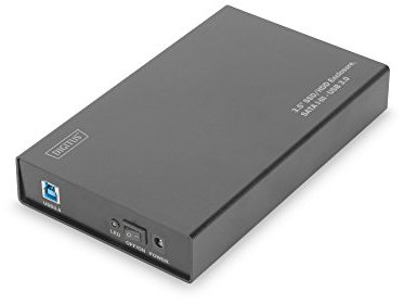 DIGITUS - DA-71106 - Festplattengehäuse SSD/HDD - 3,5 - USB 3.0 - SATA III - bis zu 4 TB - schwarz