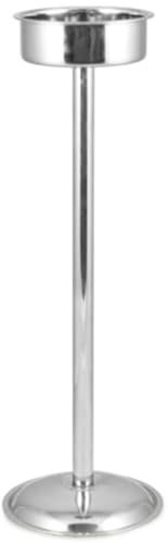 bar@drinkstuff Pipe Wine Bucket Stand Champagne Bucket Stand, Stainless Steel Wine Bucket Stand