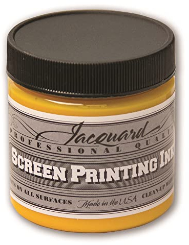 Jacquard screentryck bläck, process gul, 4 oz