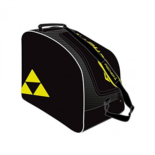Fischer Z04115 Skischuhe und Helmtasche Alpine ECO, schwarz/Gelb, 56 x 37 x 30 cm, 62 L