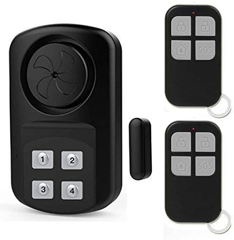 YisTech Outdoor Gate Pool Door Alarm with 2 Remote Control Wireless IP67 Waterproof Outdoor Sensor Alarm for In ground Pool, Fence, Home, Entrance Alert, Kids Safety