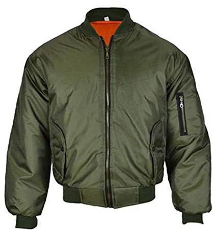 Raiken MA-1 Reversible Brass Zip Pilot Jacket