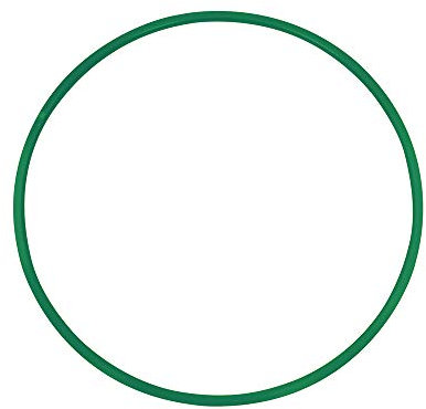 Grevinga® Gymnastikreifen aus Kunststoff (Grün,70 cm)