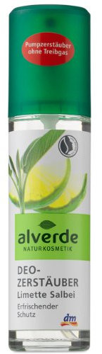 Alverde Deo Zerstäuber Limette Salbei , 2er Pack (2 x 75 ml)