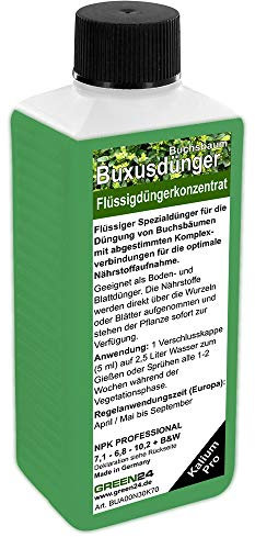 Buchsbaum-Dünger Buxus-Dünger Ilex-Dünger Flüssigdünger Volldünger Pflanzen-Nährstoffe NPK