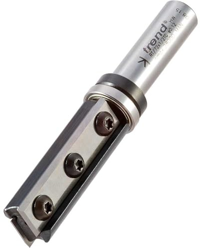 Trend Professional Rota-Tip Profiler Two Flute Router Cutter, 1/2 Inch Shank, 19.1mm Cut Diameter & 50mm Cut Length, RT/72X1/2TC