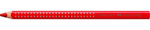 FABER-CASTELL 110921 - Buntstift Jumbo Grip, geraniumrot hell, 1 Stück