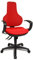 Topstar EPO20Q BC1 Bürostuhl Ergo Point SY inklusiv feste Armlehnen, Stoffbezug rot