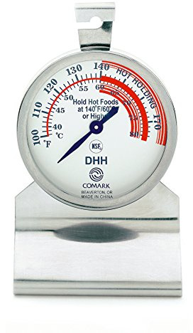 Comark DHH Hot Holding Food Thermometer Stainless Steel Body, Dial Style, 1 Count (Pack of 1)