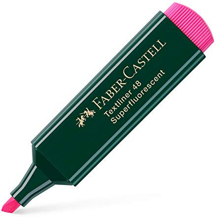 FABER-CASTELL 154828 - Textmarker Textliner 48, nachfüllbar, rosa, 1 Stück