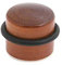 WOLFPACK MOD. 5320311 – Fermaporta Adesivo in Legno, Rotondo, Colore: Rovere, Marrone, 12x9x3 cm