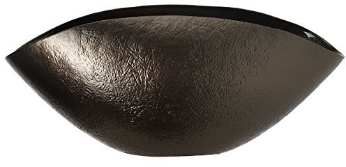 Leonardo Como, Design-Schale aus Glas, braun, elegante, moderne Glasschale mit schimmernder, strukturierter Oberfläche, Höhe: 16 cm, 053320, 1 Stück