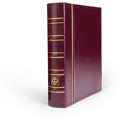 Leuchtturm 326586 Münzalbum Optima Classic - Hochwertiger Ringbinder zum Münzen sammeln und selber Gestalten - rot