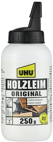 UHU Cola para madera original, botella de 250 g