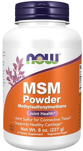 NOW Foods Supplements, MSM (Methylsulfonylmethane) Powder, Supports Healthy Cartilage*, Joint Health*, 8-Ounce