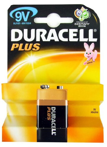 Duracell Battery Plus 9V Electronic Batteries Duracell 5000394038202