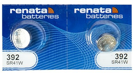 Renata Watch Battery Swiss Made Renata 392 or SR41SW Or AG3 1.5V (2 x 392 or SR 41 Sw)
