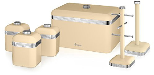 Swan 6 Piece Retro Kitchen Set (Cream)